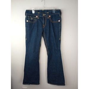 Authentic True Religion Denim Jeans Joey Big T 32W34L Dark Wash